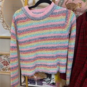 Philosophy Multicolor Striped Crew Neck Sweater